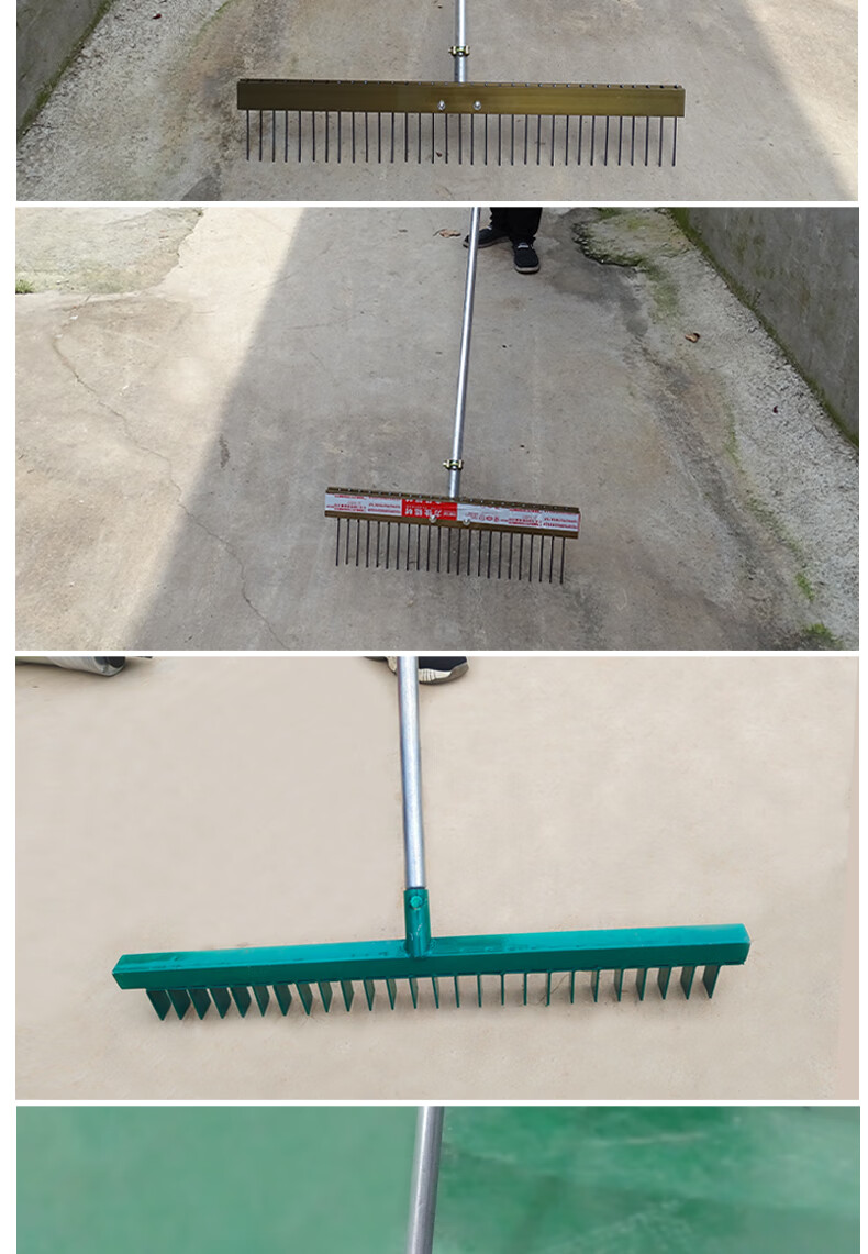 混凝土水泥路面防滑压纹器压花器手动拉纹器公路拉毛器滚轮刻纹器50