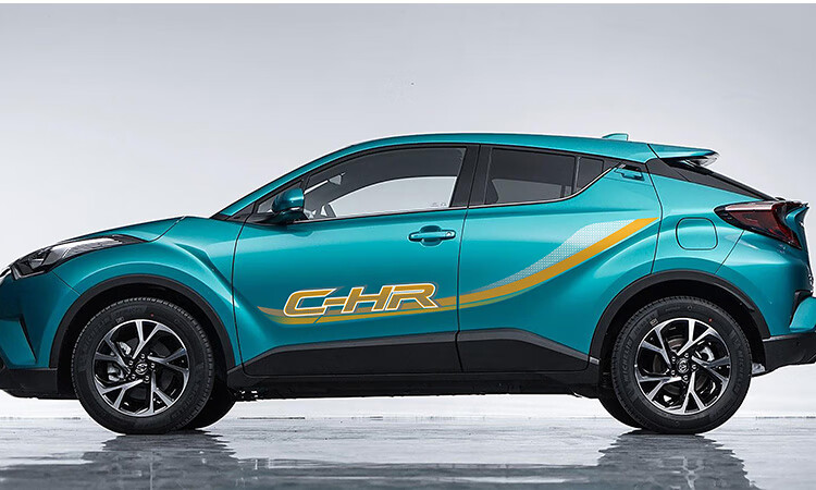 适用丰田奕泽改装配件专用车外装饰车贴车身拉花贴纸丰田chr车贴 引擎