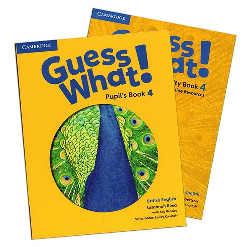 《原版剑桥少儿英语教材 guess what 2级学生用书 练习册套装 2级