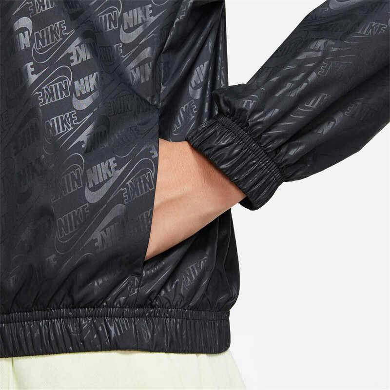 耐克(nike) 女装秋季新款nsw 运动串标小勾休闲舒适时尚短款透气夹克