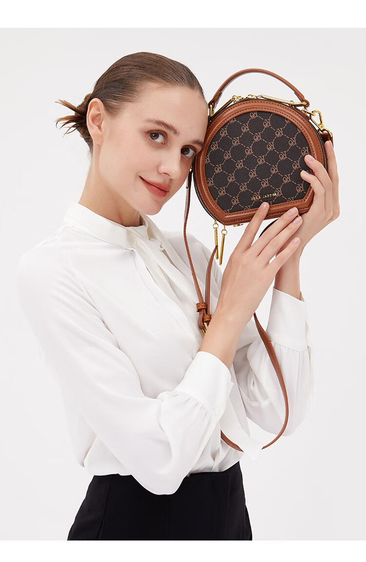 camilakorali品牌新款包包女包单肩斜挎手提小圆包圆饼包女士夏季小众