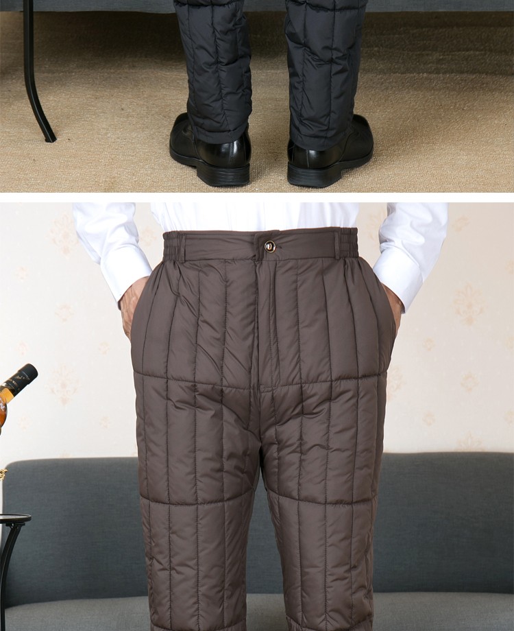 富铤fortei爸爸棉裤男中老年人冬装裤子老人宽松加厚内穿老棉裤老爸
