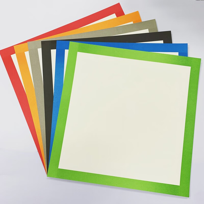 旭杉斯 绿文卡纸美术边框纸幼儿园儿童画画带边框绘画纸学生用彩色