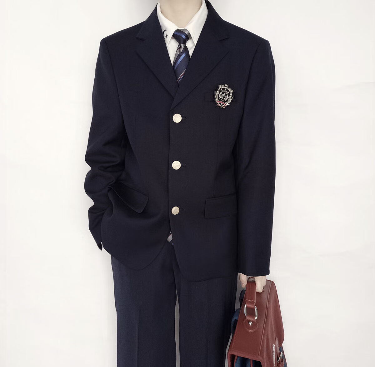 富贵鸟【京选品质】刺篇dk制服正统常春藤学院风全套秋冬男西服外套