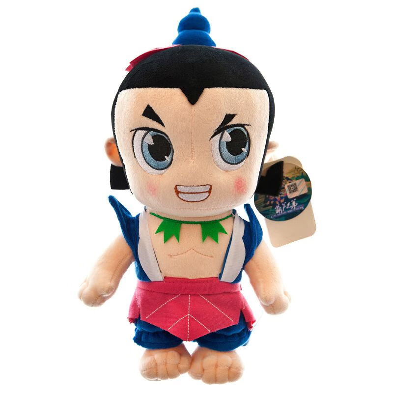 葫芦娃公仔 葫芦娃公仔q版小葫芦娃玩偶布娃娃毛绒玩具儿童节活动生日