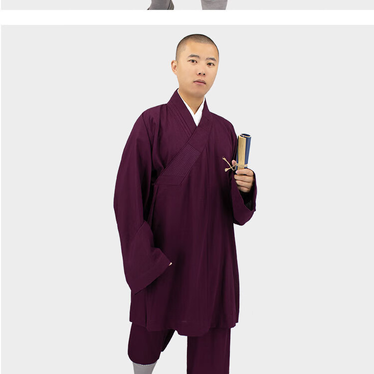 僧服夏装短褂韩国麻罗汉褂套装男女出家师父和尚的衣服透气舒适抗皱