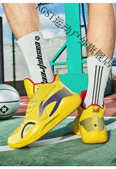 支持国货李宁寕驭帅1542beng高帮篮球鞋男学生比赛战靴高颜值减震