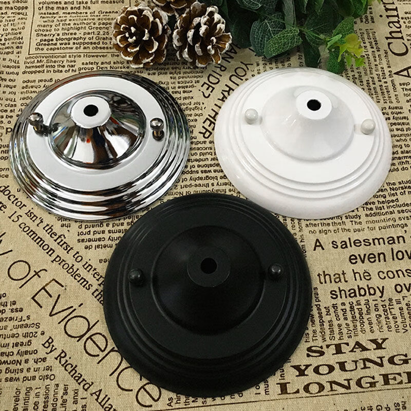 先驱者diy灯具灯饰配件一字长条长方形圆形吸顶盘底座吊灯吸盘灯座140