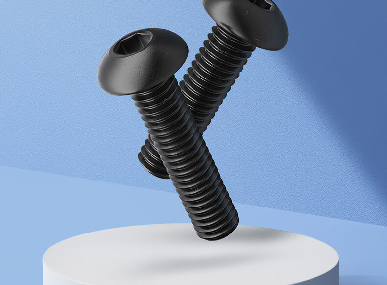 9级高强度圆头内六角螺丝盘头螺丝钉半圆杯螺栓m2m3m4m5m10m12 m1.