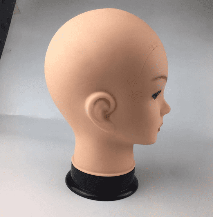 工匠时光位美容头模硅胶头模模特头人脸部人头模型脸模具练按摩假人头