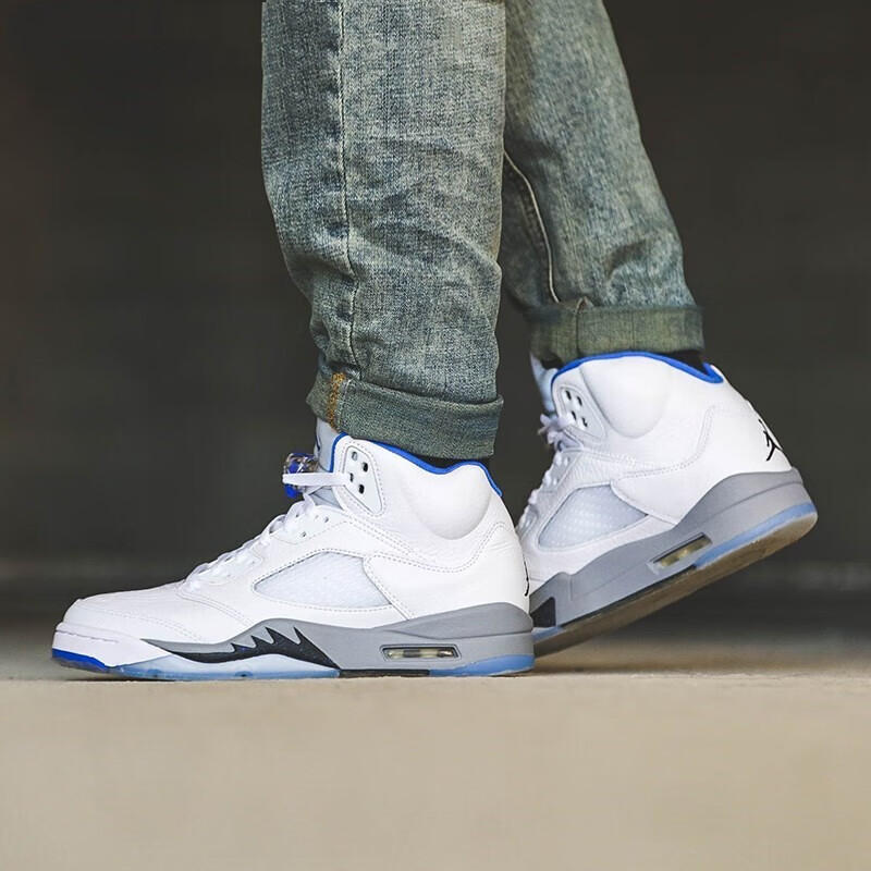 nike耐克男鞋女鞋air jordan 5 aj5 白蓝篮球鞋 dd0587 440888 cn2932
