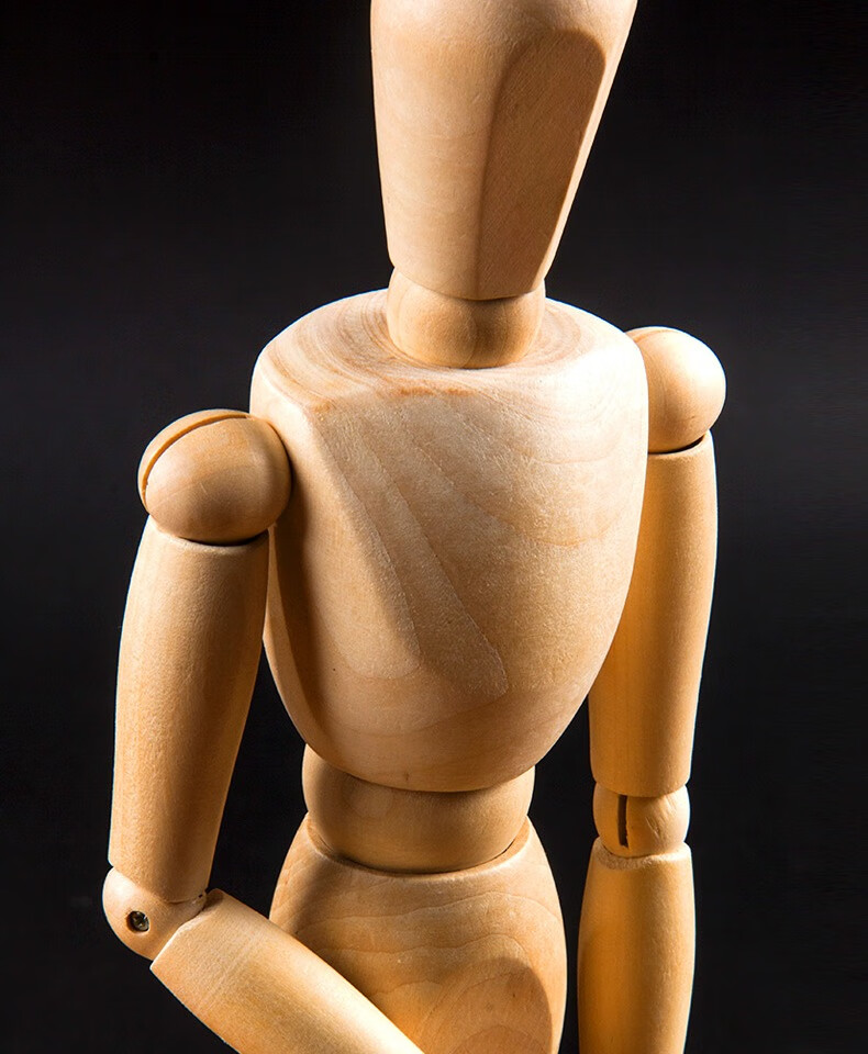 木头人偶漫画12寸木人模型寸木头人30cm素描木偶人10寸小木人关节人偶