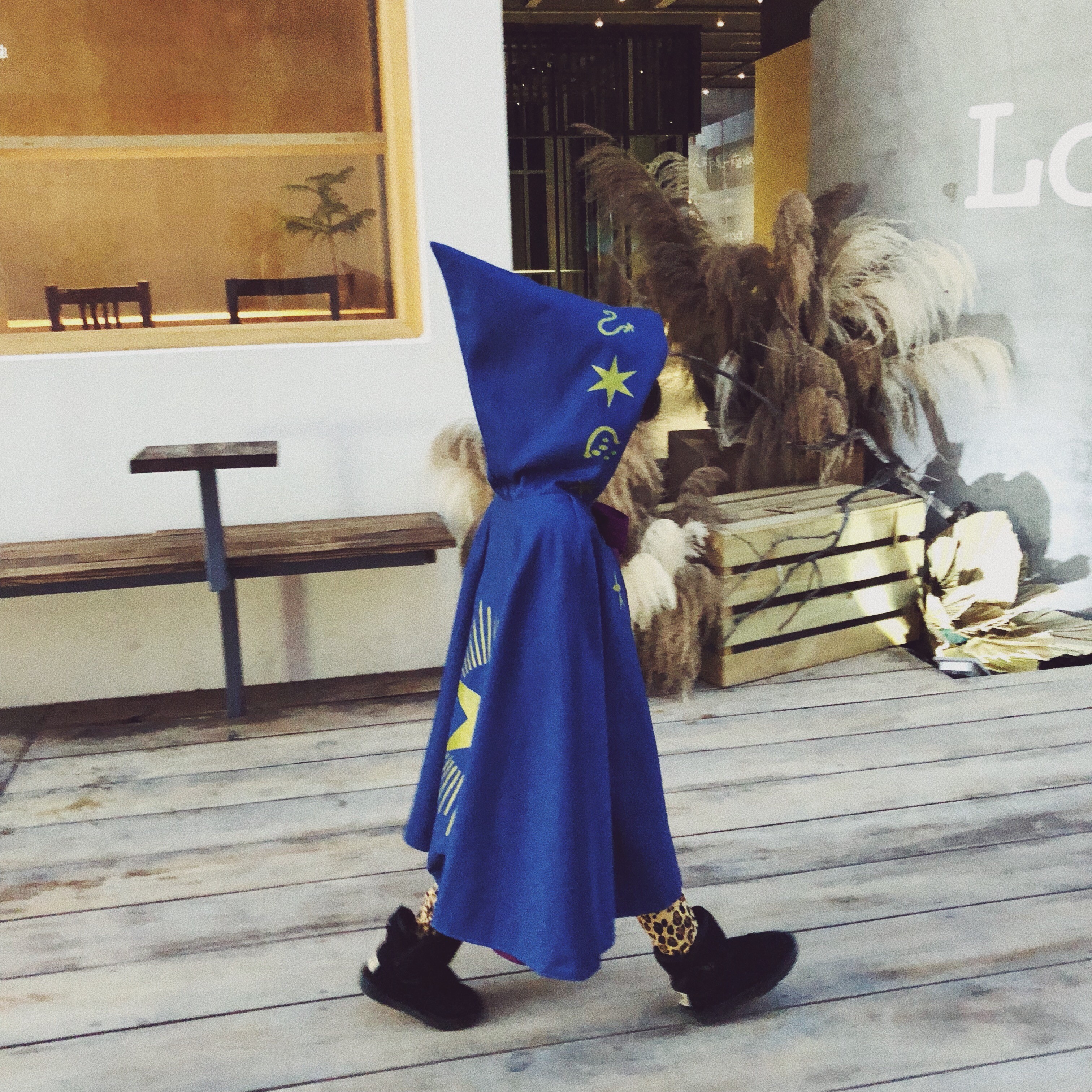 哈利波特魔法师斗篷cosplay女童披风巫师衣服 蓝色斗篷 南瓜袋 魔法棒