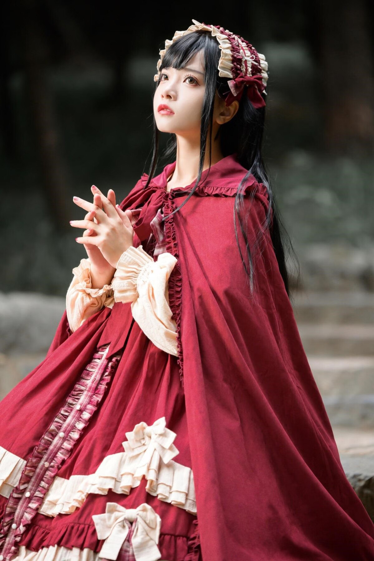 圣诞节 圣诞节ita裙子原创小红帽洛丽塔公主裙冬装裙子lo裙新年 小