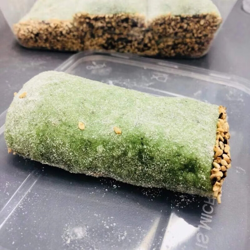 嵊州新昌特产青麻糍糯米糍粑手工艾草青团糕点心麻薯驴打滚清明果 青