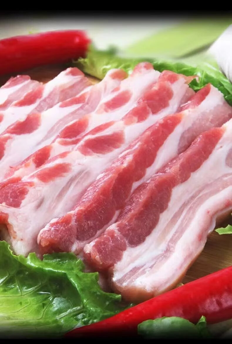 五花肉新鲜猪肉散养土猪五花肉块国产猪肉五花肉批发 散养土猪五花肉