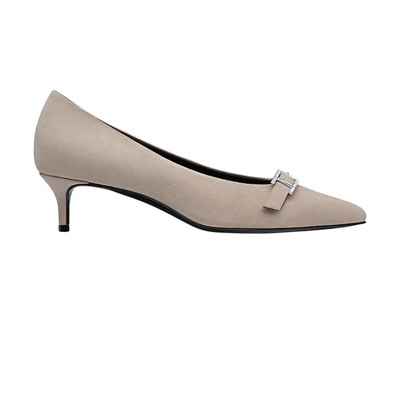 hermes/爱马仕女士blush40缎面高跟鞋鞋跟高度4cm网红同款送礼佳品送