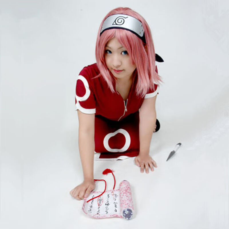 动漫火影忍者小樱春野樱cos服漫展表演出cosplay服装全二代五件套手套