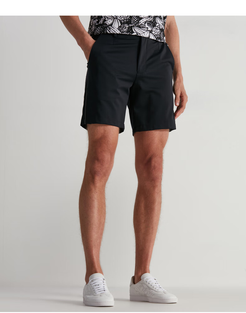 劲霸男装休闲短裤男2021春夏新品商务休闲五分裤fzcd2620深兰35