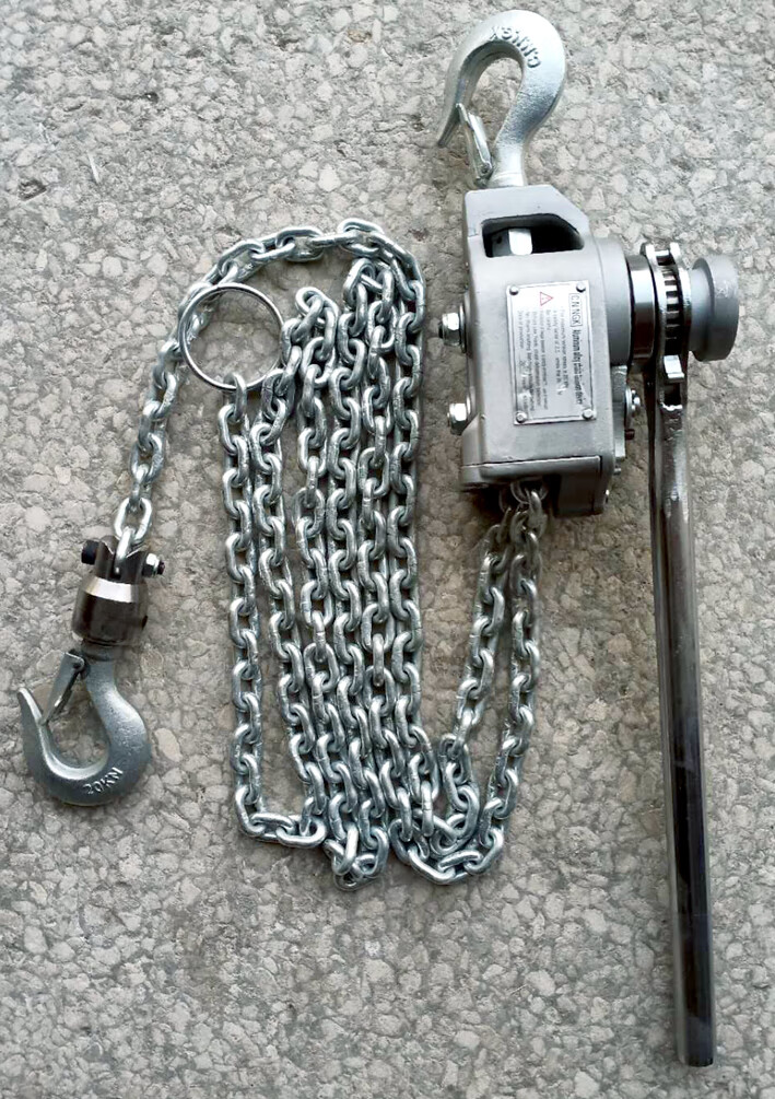 手板葫芦收紧器 精品铝合金手扳手动牵引链条葫芦便携式拉紧线器电力