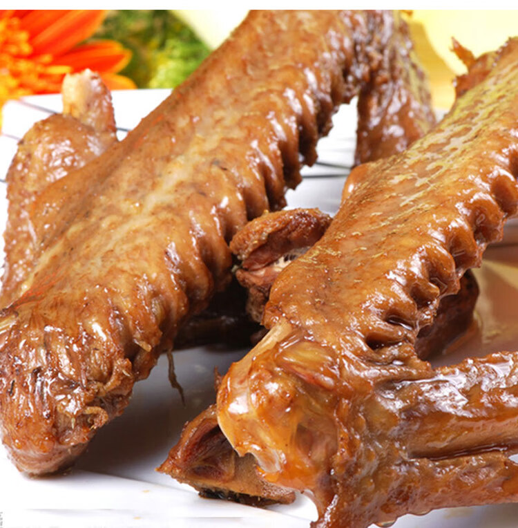 潮汕卤鹅翼潮州卤水鹅澄海狮头鹅大鹅翅鹅翅膀 潮州卤鹅翼500克/包