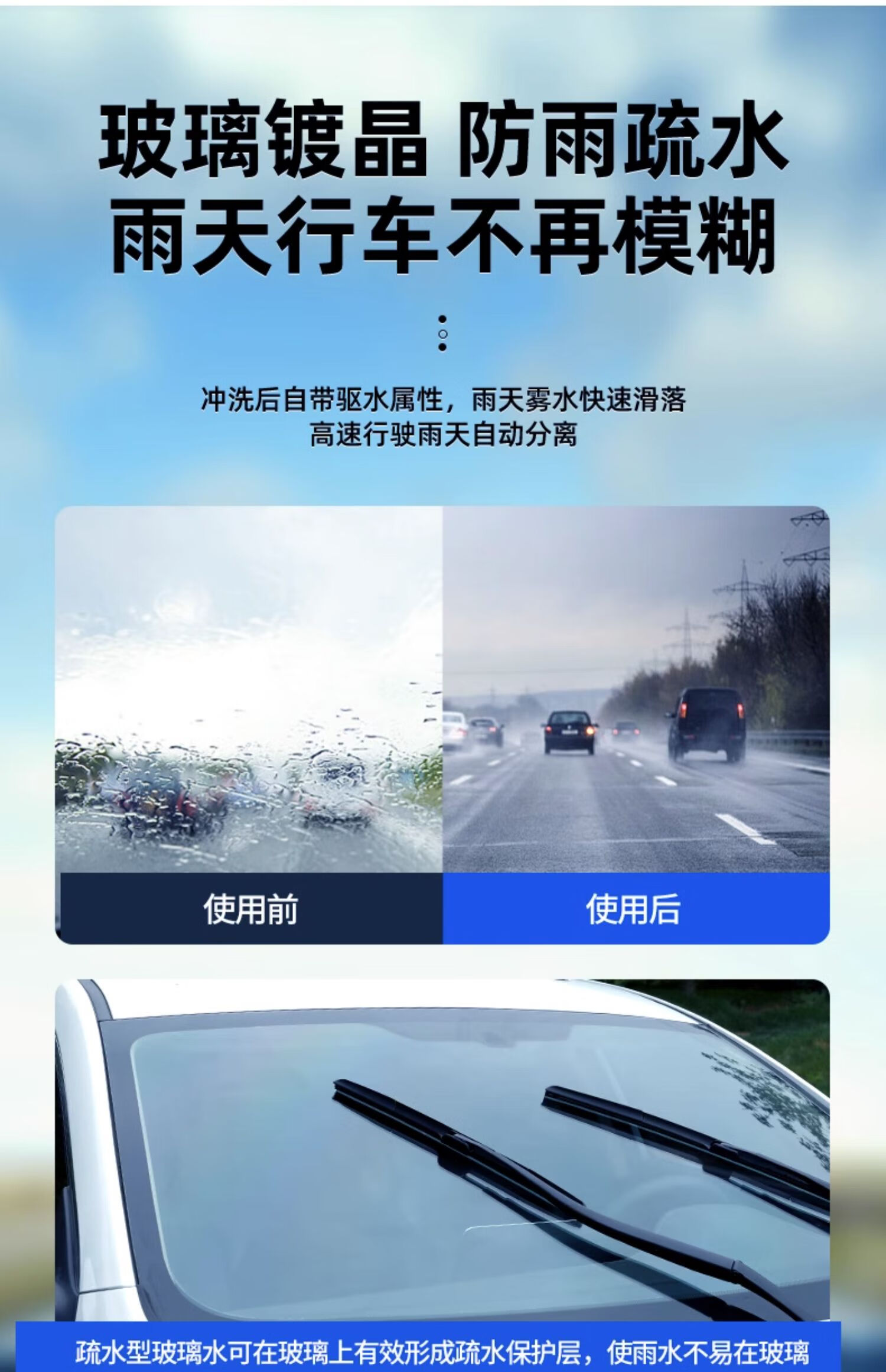 11，易駒汽車玻璃水去油膜防凍鼕季鍍膜強力去汙前擋風雨刮精水汽車用品 鍍膜敺水加強型 0℃ 2L * 4瓶 無槼格