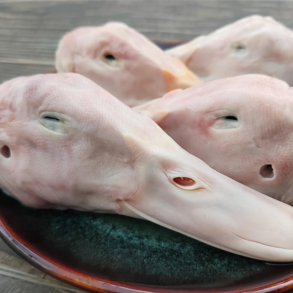 润海威 新鲜冷冻生鸭头 冰鲜鸭头 家庭装2斤团建春节送礼生鲜