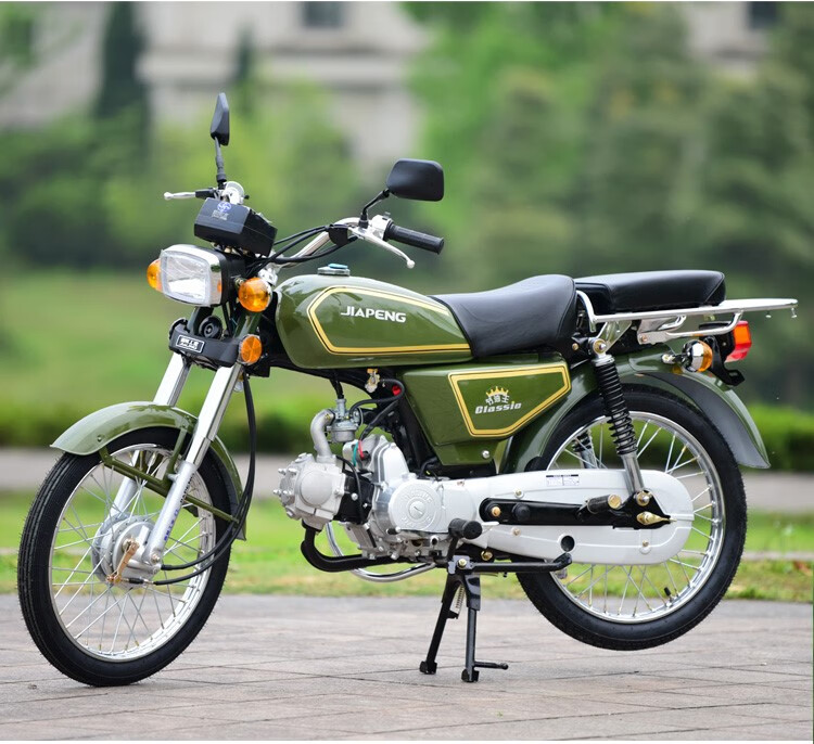 国4电喷48老款嘉陵鹏jl70直梁四冲程轻便节油老年燃油助力摩托车 国4