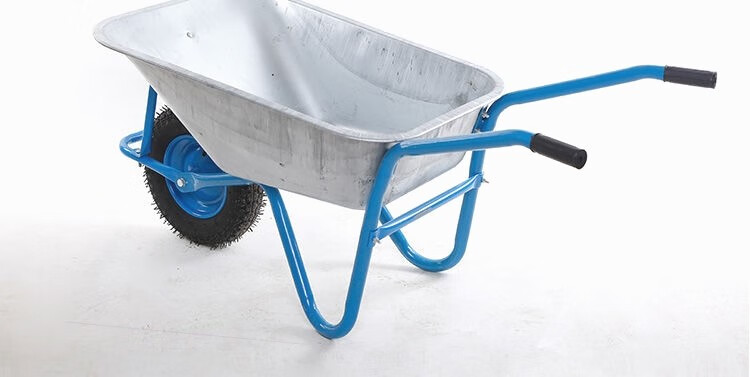 德国进口独轮小推车建筑工地花园推沙泥载重手推车垃圾农用工具手