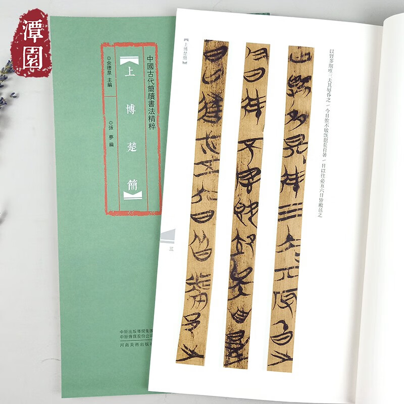 中國古代簡牘書法精粹楚簡竹木毛筆臨摹字帖放大附註釋高清彩印篆隸書