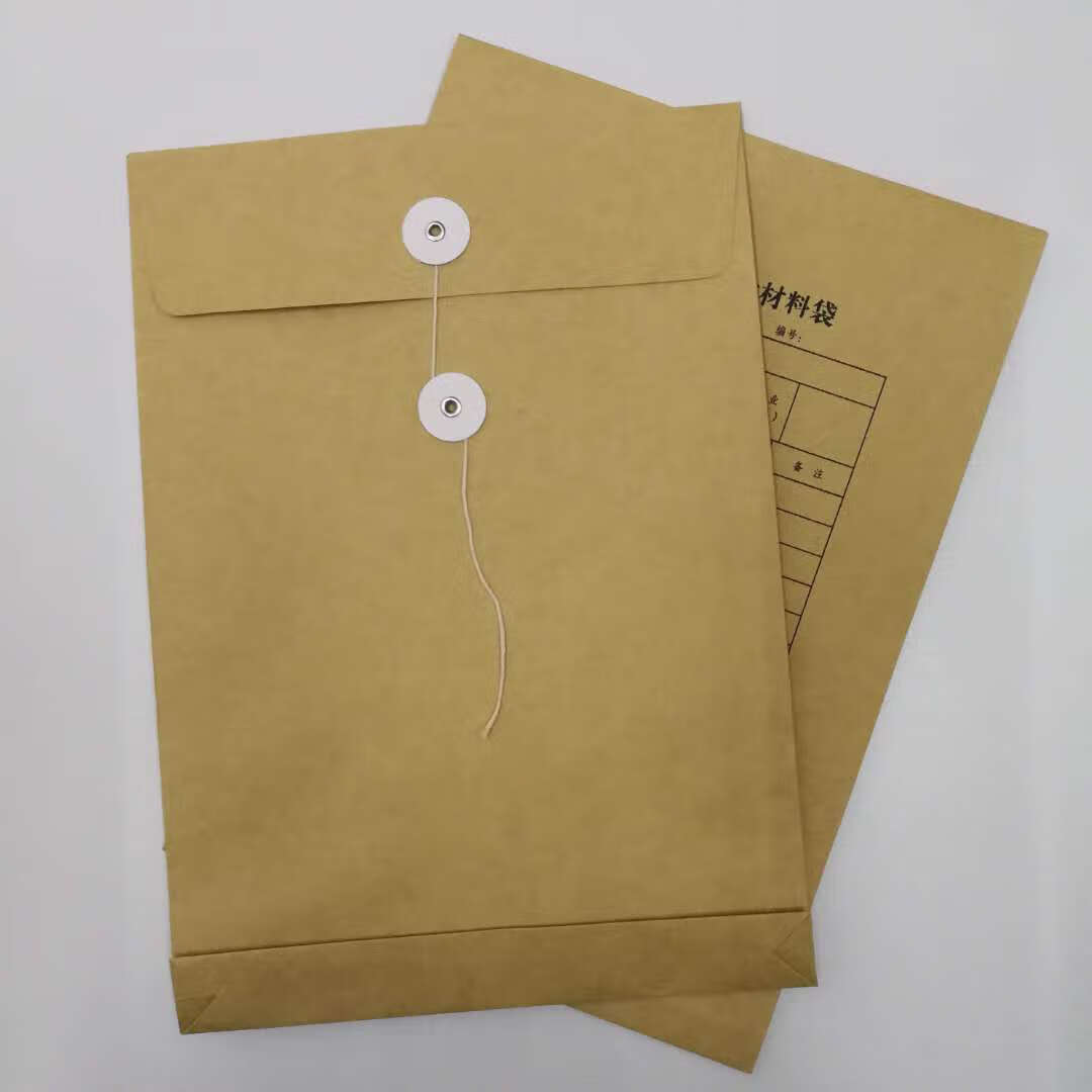 10个起发企业职工档案袋 投标文件袋资料标书袋双舌头档案袋牛皮纸袋
