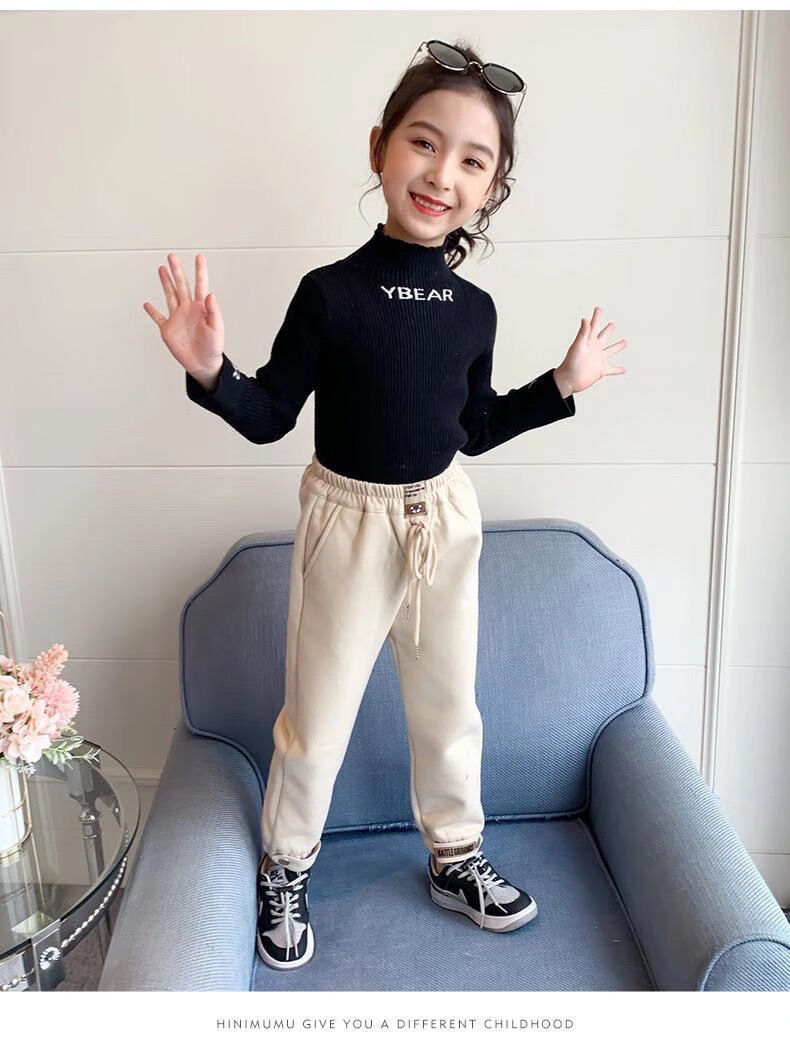 女童裤子秋冬加绒2021新款洋气加厚儿童运动休闲裤小女孩长裤外穿类别