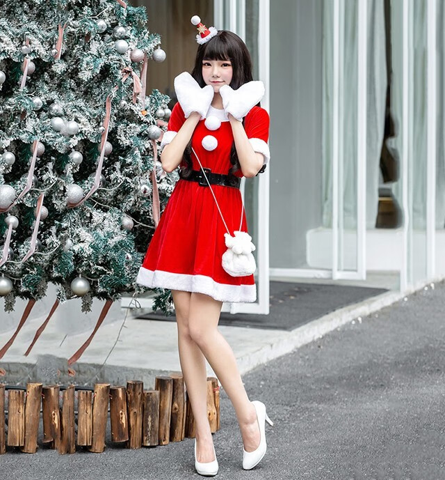 长夜漫漫 圣诞装女平安夜衣服cosplay圣诞节麋鹿公主服装角色扮演制服