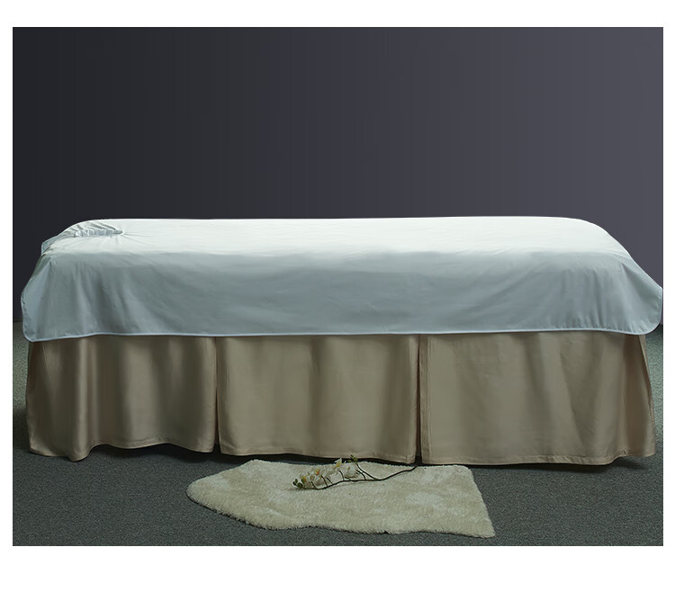 防油床单子美体铺带洞隔油布可耐脏洗理疗按摩推拿专用 白色 垂布洞