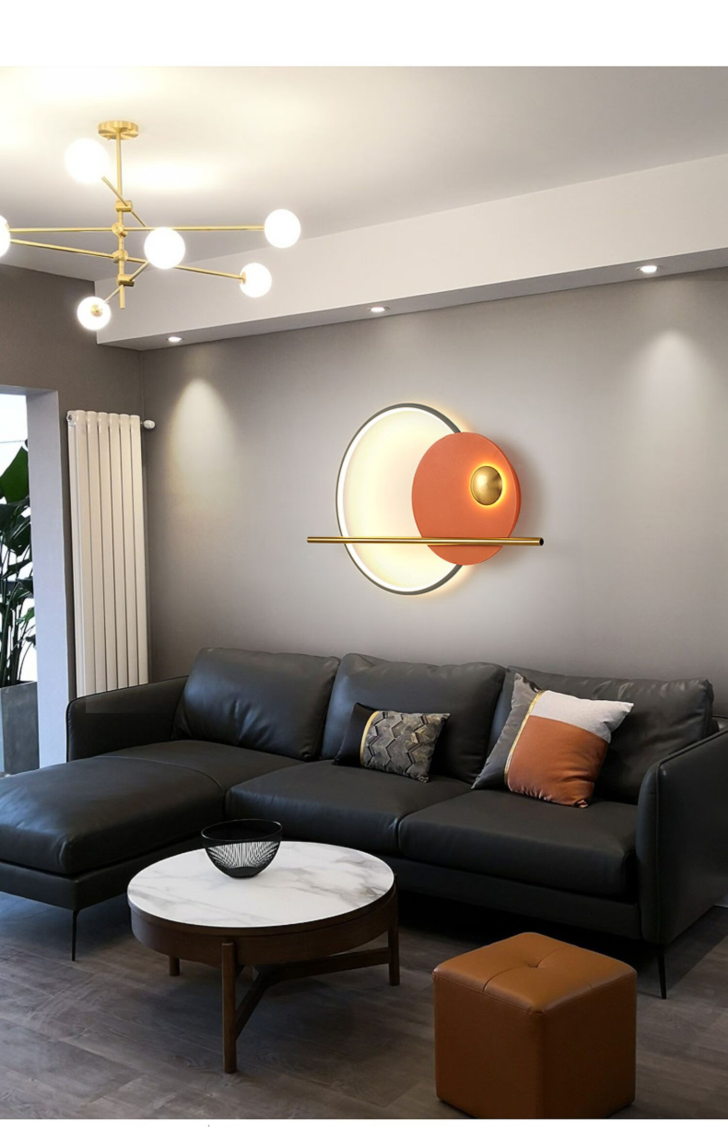 安洛优客厅背景墙壁灯北欧简约现代设计师艺术创意沙发过道led装饰