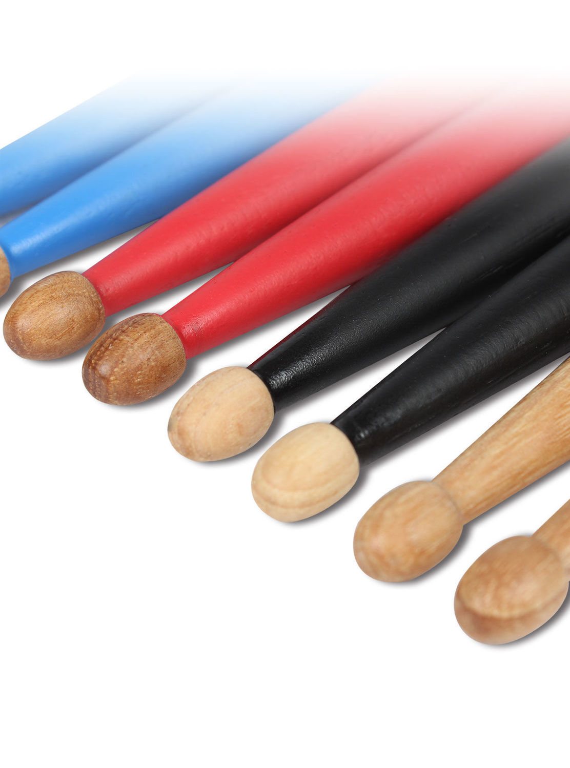 汉牌鼓棒蓝火5a架子鼓鼓槌5b胡桃木儿童hun打鼓棒专业实木7a7a黑色