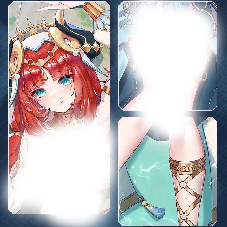 二次元原神游戏妮露须弥雷神胡桃可莉双面动漫等身抱靠枕周边人形妮露