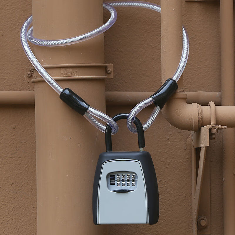 免安装装修钥匙盒密码锁民宿钥匙交接盒门口挂锁密码盒子装钥匙 6400