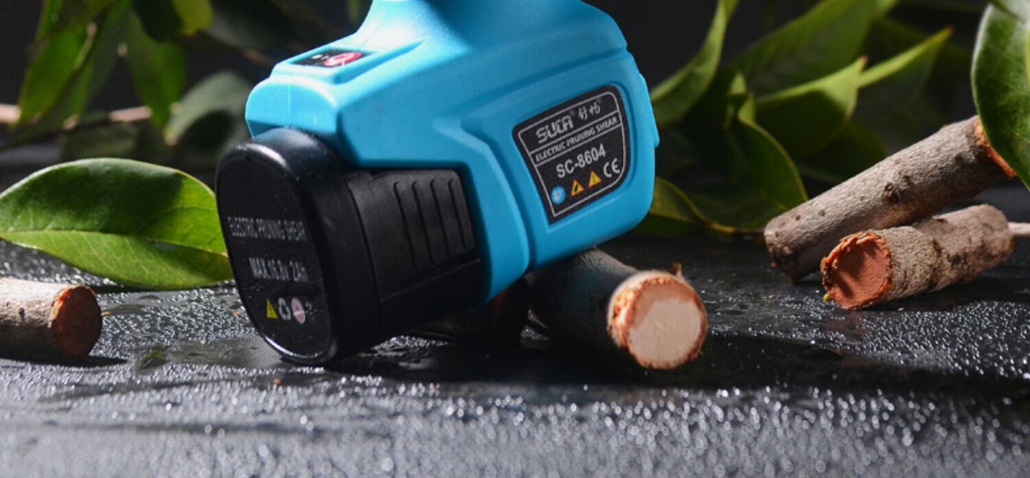 舒畅电动剪刀果树修枝剪延长杆充电式无线锂电园艺园林专用粗枝剪