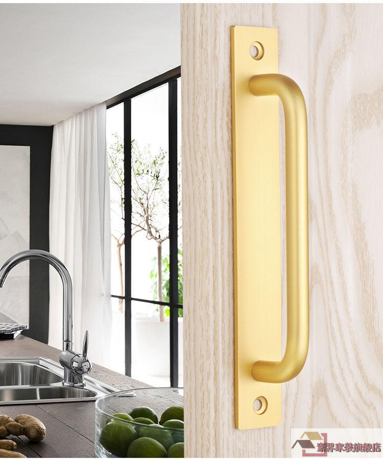 门窗拉手把手窗户木门阳台推拉门移门明装手把推拉门免打孔铝合金 免