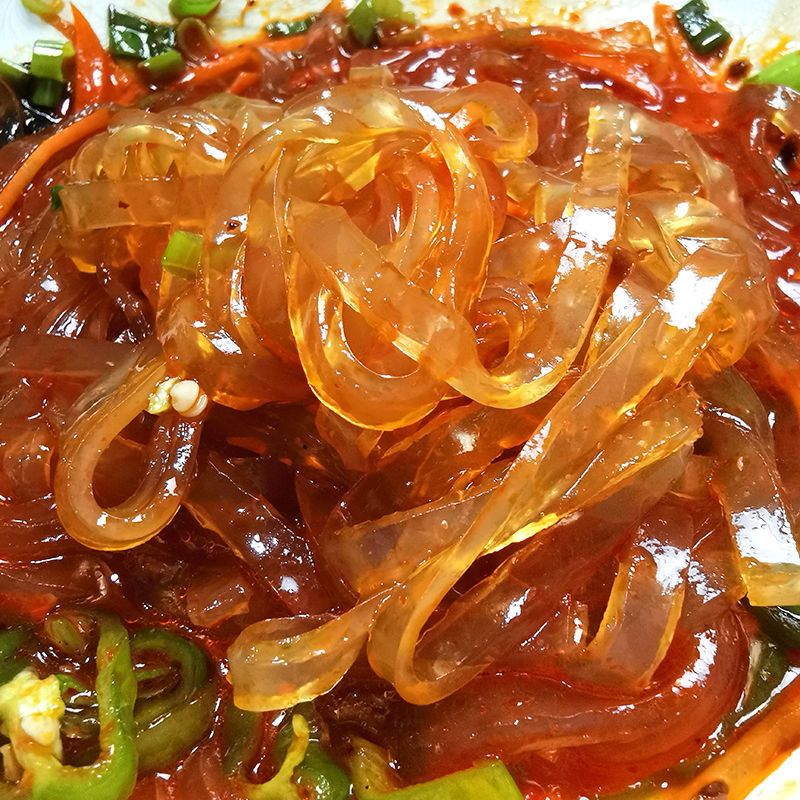 水晶大拉皮 东北拉皮 拉皮丝火锅麻辣烫干货土豆宽粉条红薯拉皮商用