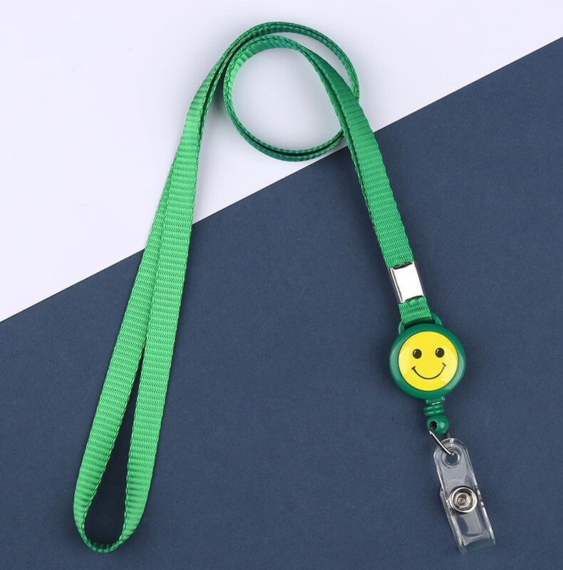以和美门禁卡卡套挂绳1cm宽伸缩扣工牌绳子吊牌工作牌挂绳定制学生