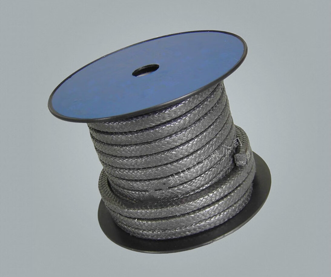 a级纯石墨盘根金属丝增强耐磨耐高温高压柔性石墨镍丝阀门填料绳 纯