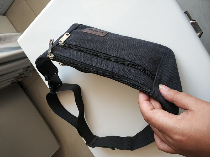 防盗隐形腰包帆布运动跑步户外透气耐磨小腰包防盗隐形贴身男女士款