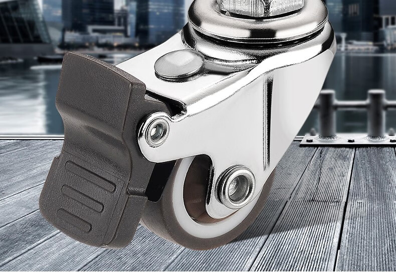 适用4个装 一寸家具转向轮角轮橡胶轱辘滑轮子脚轮轮1寸汇创定制sn