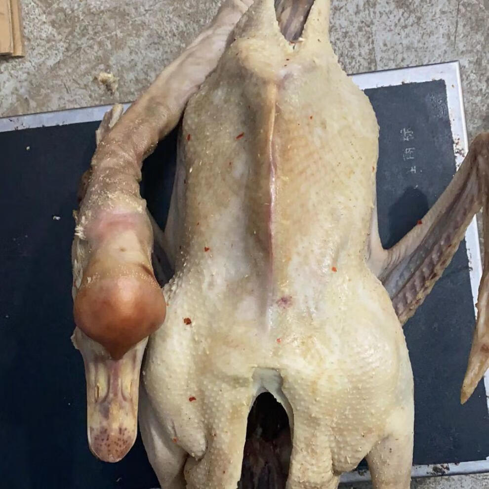 安徽寿县皖西大白鹅农家腌制腊鹅六安特产风干鹅大包鹅年货节咸鹅