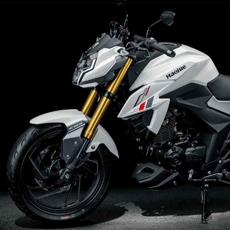 适用dr160dr150减震器前减震前叉hj1501010c10d10a前避震分体车把黑色