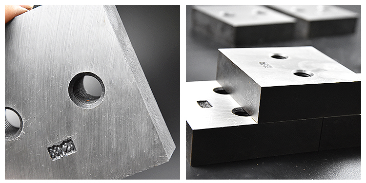 圆弧刀片剪铁机方刀截铁机角铁刀平刀40型50型钢筋切断机刀片 83*83*