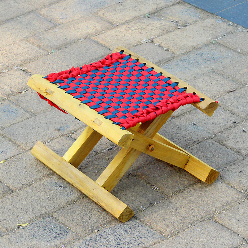 小马扎 实木马扎 马扎木头 马扎实木小马扎凳户外便携折叠成人折叠凳