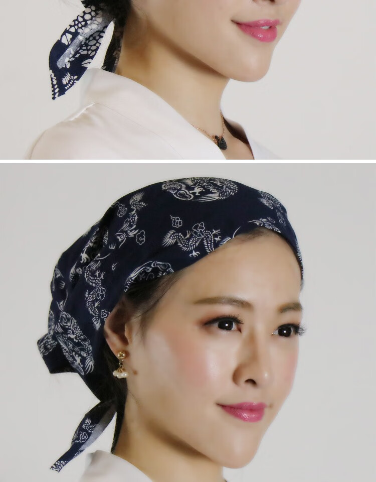 日式服务员头巾日本韩国料理寿司店餐厅烤肉店厨房厨师炒菜包头帽
